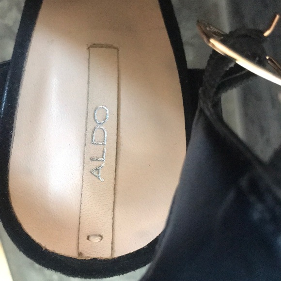 Black Aldo Wedges size 8.5 fits 8 - 8.5 - Picture 4 of 5